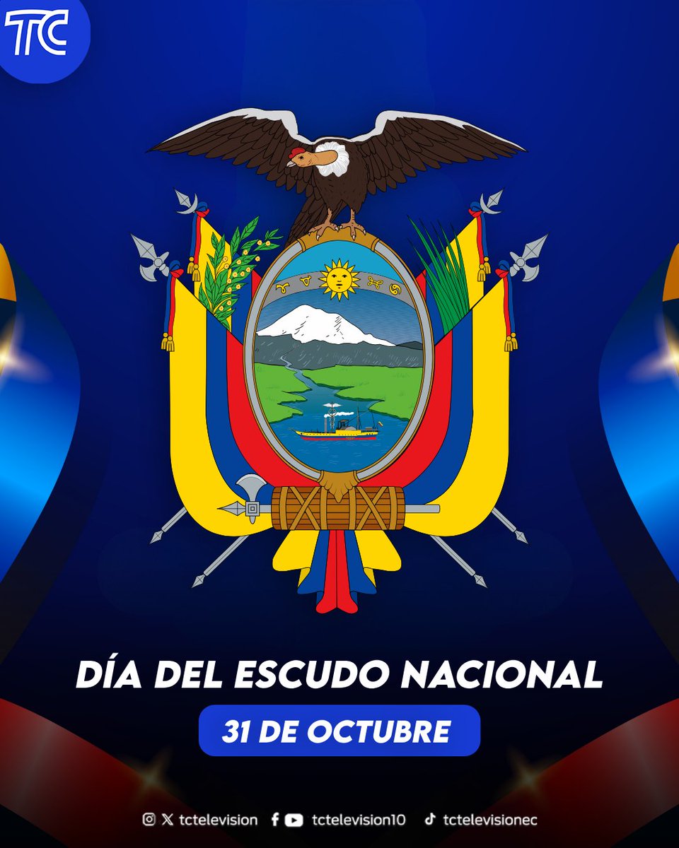tctelevision's tweet photo. Orgullo que nos representa, historia que nos une y símbolo que nos identifica.❤
🇪🇨 ¡Feliz Día del Escudo Nacional!
#Ecuador #SímbolosPatrios https://t.co/CKoY4DmaoC