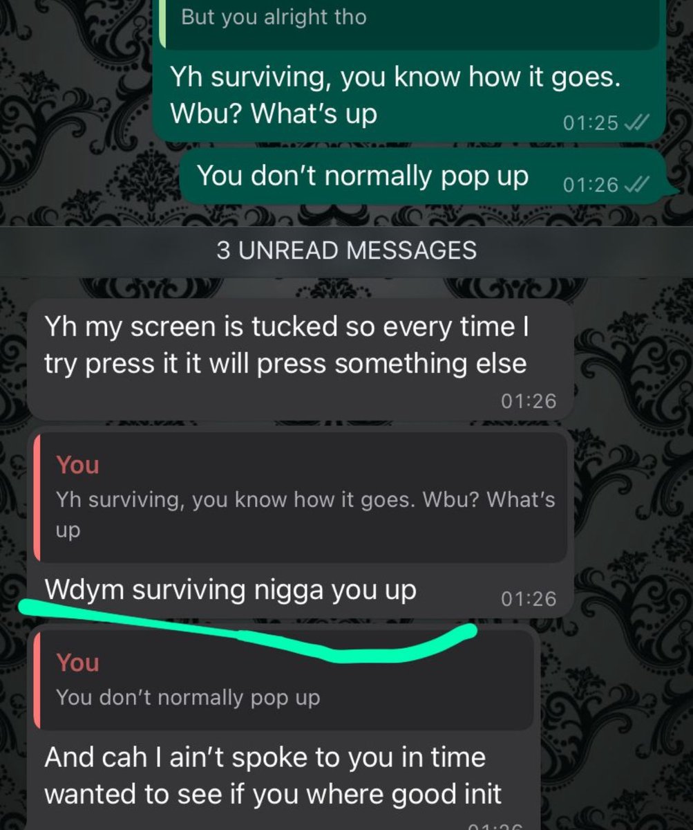 KanivaOH's tweet image. Mind you, she moved to me, she was asking to take me on a date, and these were the first few convos I had with her loool. I should of blocked her from the  “wdym surviving nigga you up” line 😭
