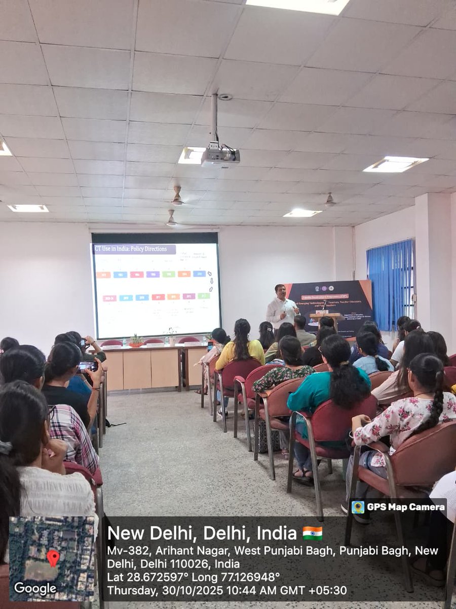 ncert's tweet image. 𝐔𝐬𝐞 𝐨𝐟 𝐃𝐢𝐠𝐢𝐭𝐚𝐥 𝐄𝐝𝐮𝐜𝐚𝐭𝐢𝐨𝐧 𝐈𝐧𝐢𝐭𝐢𝐚𝐭𝐢𝐯𝐞𝐬 𝐢𝐧 𝐄𝐦𝐩𝐨𝐰𝐞𝐫𝐢𝐧𝐠 𝐓𝐞𝐚𝐜𝐡𝐞𝐫𝐬 𝐟𝐨𝐫 𝐭𝐡𝐞 𝐅𝐮𝐭𝐮𝐫𝐞
On October 30, 2025, CIET-NCERT, under the aegis of the Ministry of Education, Government of India, conducted a Faculty Development…