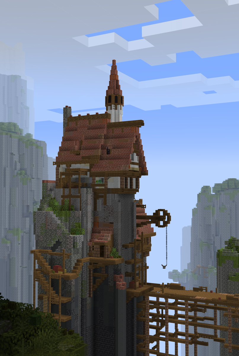 mimstar7's tweet image. House on the cliff
#Minecraft