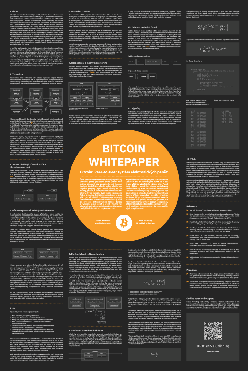 Did you know?

•The whitepaper doesn't mention the word blockchain

•It cites hashcash, Adam Back's anti-spam proof-of-work system

•It assumes “1 CPU = 1 vote”, long before ASICs took over

•And yes, we made a dark-mode version 😉

Happy Bitcoin Whitepaper Day!