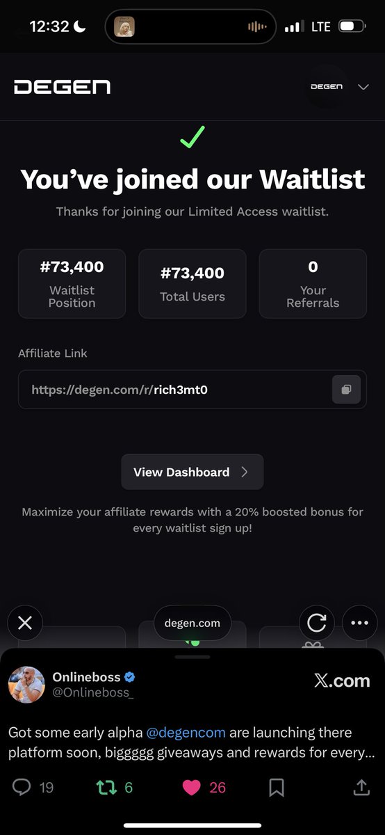 _richiemuller's tweet image. Already Joined with your link OB 

#bossfam #genwealth