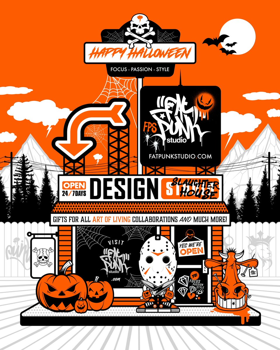 fatpunkstudio's tweet image. Happy #Halloween love everyone at Fat Punk Studio.
•
#Pumpkins #HappyHalloween2025 #HalloweenArt #SpookySeason #CreativeHalloween #Halloween2025 #HalloweenStyle #TrickOrTreat #HappyHalloween