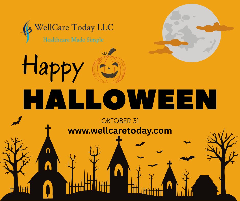 WellCare_Today's tweet photo. It’s time for spooky vibes and sweet delights! Light up your pumpkins, put on your creepiest costume, and enjoy the magic of Halloween night. Wishing everyone an enjoyable celebration! 👻🕸️ https://t.co/alnPCiGiwD
#Halloween2025 #HappyHalloween #TrickOrTreat #WellCareToday https://t.co/2OKZZ5BFKB