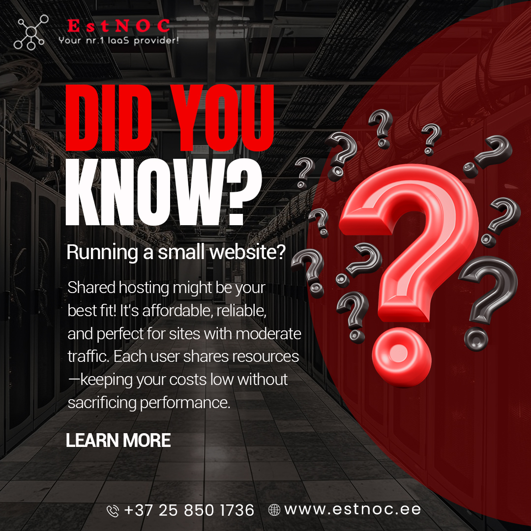 estnoc1's tweet image. 💻 Start smart with ESTNOC Shared Hosting — affordable, secure, and built to grow with you! 🚀
Visit now :- estnoc.ee
.
.
#estnoc #sharedhosting #WebHosting #AffordableHosting #websitesolutions #HostingPlans #smallbusinesswebsite #ReliableHosting #securewebhosting
