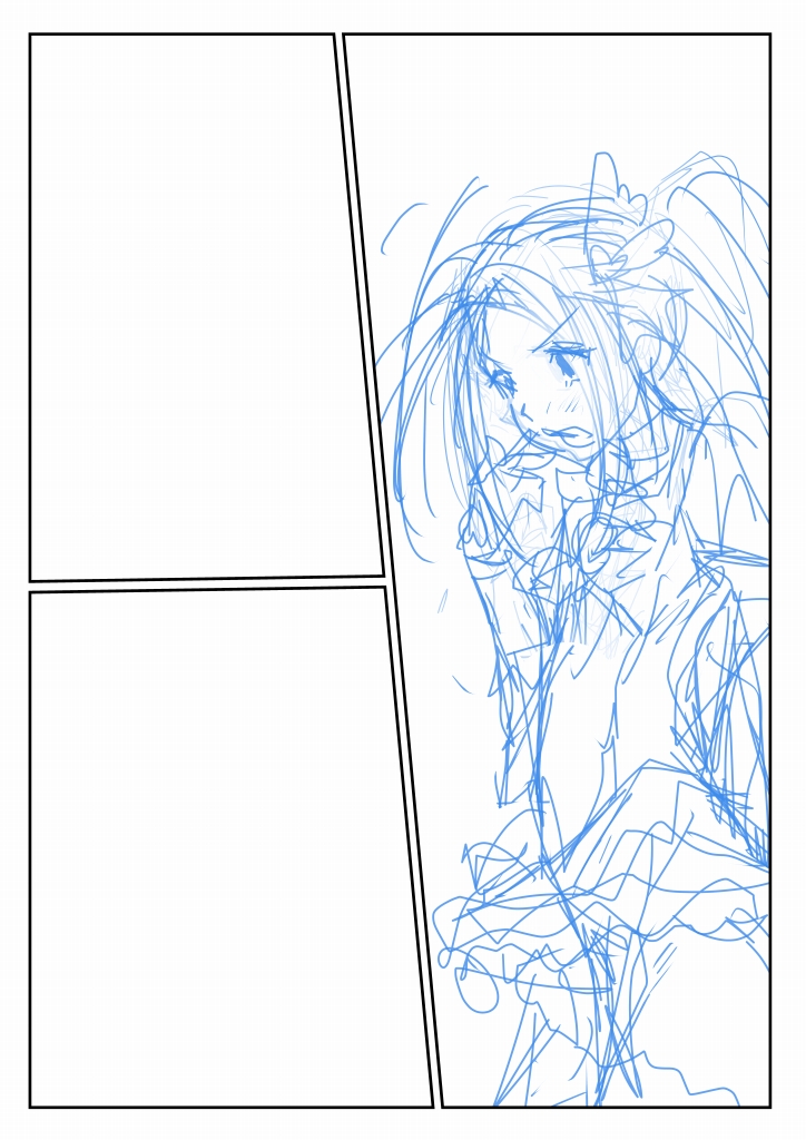 #今月描いた絵を晒そう 
ゆんキュアの叡智な絵ばかり描いていたので
ボツになったラフ晒します 