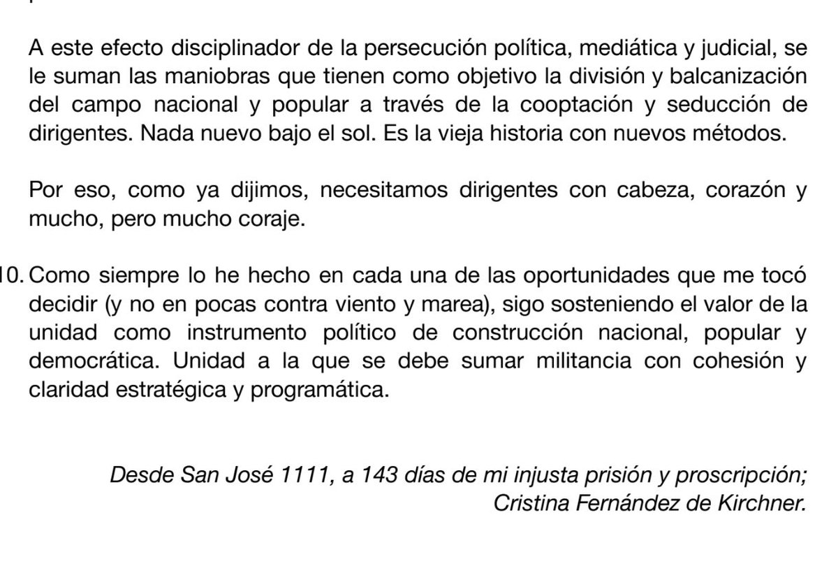 Cabeza, corazón y mucho coraje.
<a href="/CFKArgentina/">Cristina Kirchner</a> ❤️