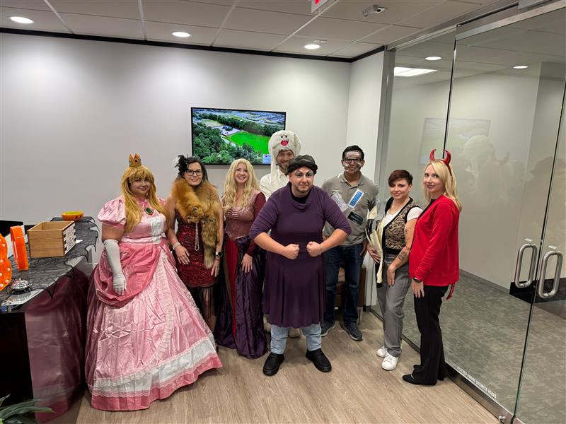 AUC_Group's tweet photo. 🎃 Happy Halloween from AUC Group!

Our team brought the creativity this year with an amazing mix of costumes — can you guess them all?

Congratulations to our costume contest winner, Kevin Mendoza as Doris! 💅

#AUCGroup #HalloweenFun #TeamAUC #CompanyCulture #SpookySeason https://t.co/8mj5EqrQ48