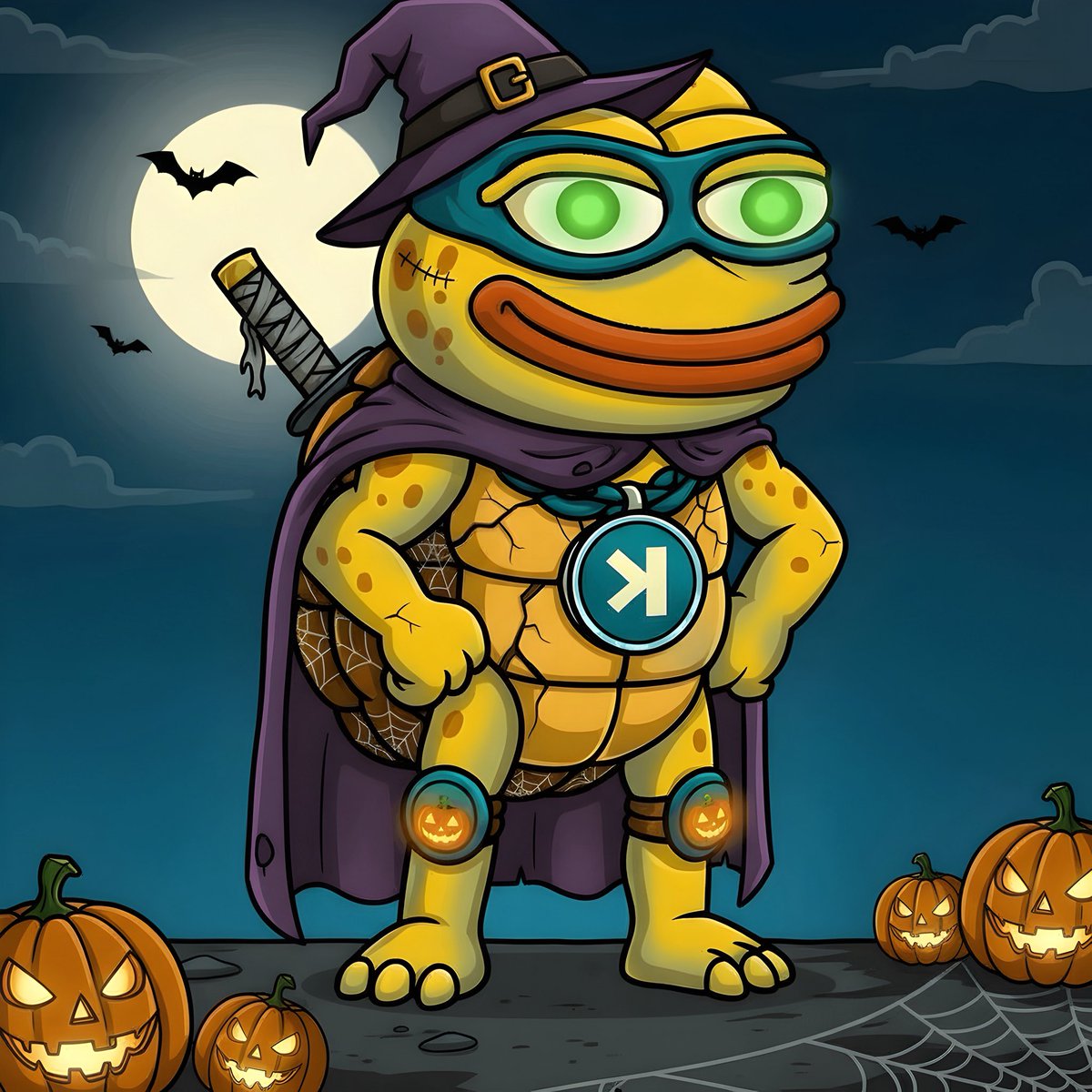 TheYonaTurtle's tweet image. 🎃 Happy Halloween, #Kaspa fam! 👻
We’ve prepared an #NFT collection of 500 pieces on Yonatello, which we’ll be deploying on the L1.
The collection will be completely free.
#Kas #KRC20 #Yello @kasplex