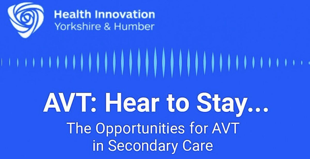 We’re hosting a virtual session exploring opportunities for Ambient Voice Tech in secondary care. 

Register here ➡️ healthinnovationyh.org.uk/events/avt-hea…