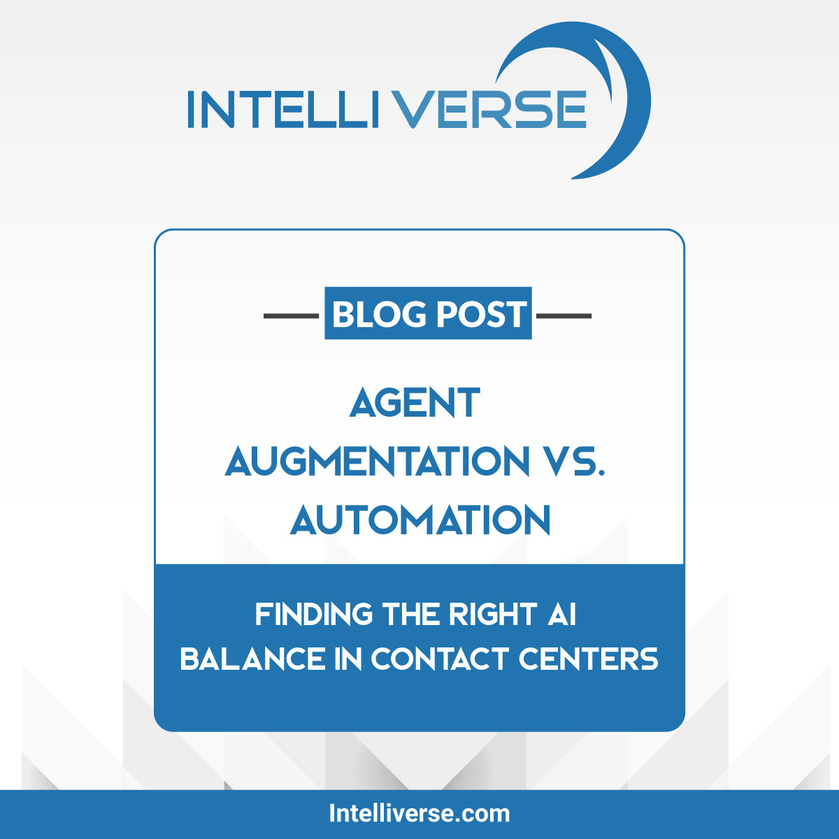 Intelliverse's tweet image. 💡 Automation or Augmentation — which delivers better CX? 🤔

Success in contact centers comes from balancing AI and human touch to boost efficiency and customer satisfaction.

👉 Read more: intelliverse.com/blog/agent-aug…

#AIinCX #Automation #CustomerExperience #Intelliverse