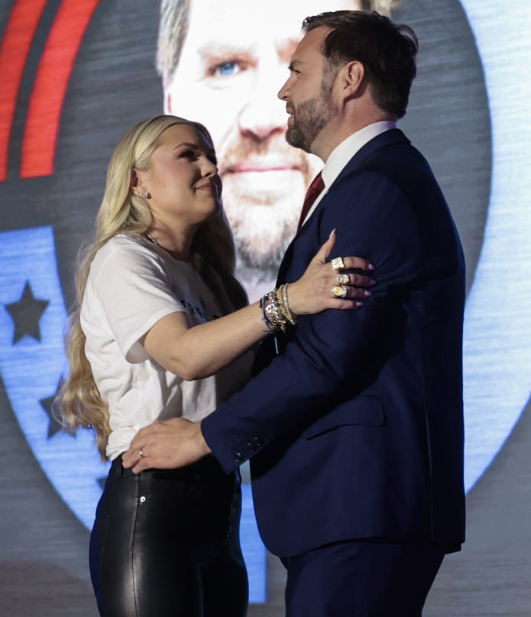 SumitHansd's tweet photo. Love is in air (within just 1 mth of husband's death) 💕
“No one will ever replace Charlie….but I do see some similarities of my husband in JD…Vice President JD Vance”
~Says Erika Kirk, widow of Charlie Kirk.
These words seem out of place…much like her leather pants. https://t.co/wUFprhsBBL