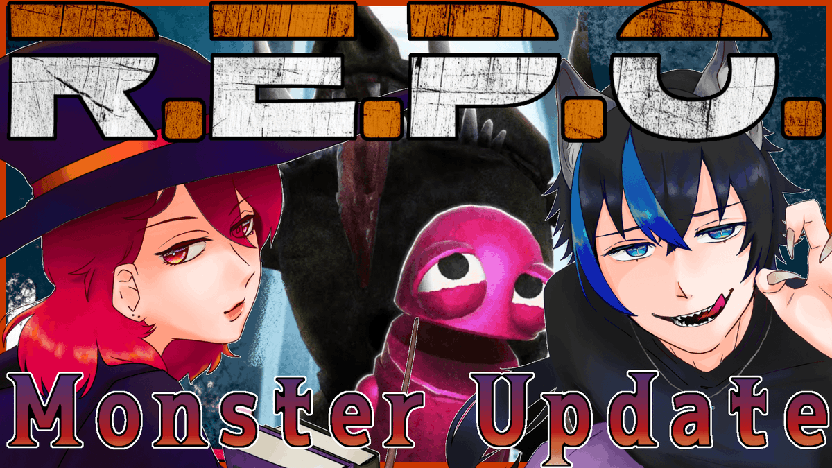 21時からやっていくぞおおお新モンスターうおおおおおおおお！！！！！！！

【 #REPO 】🎃新モンスターに会いに行こう！！🦇【コラボ】 youtube.com/live/5fRVoo0ph… <a href="/YouTube/">YouTube</a>より