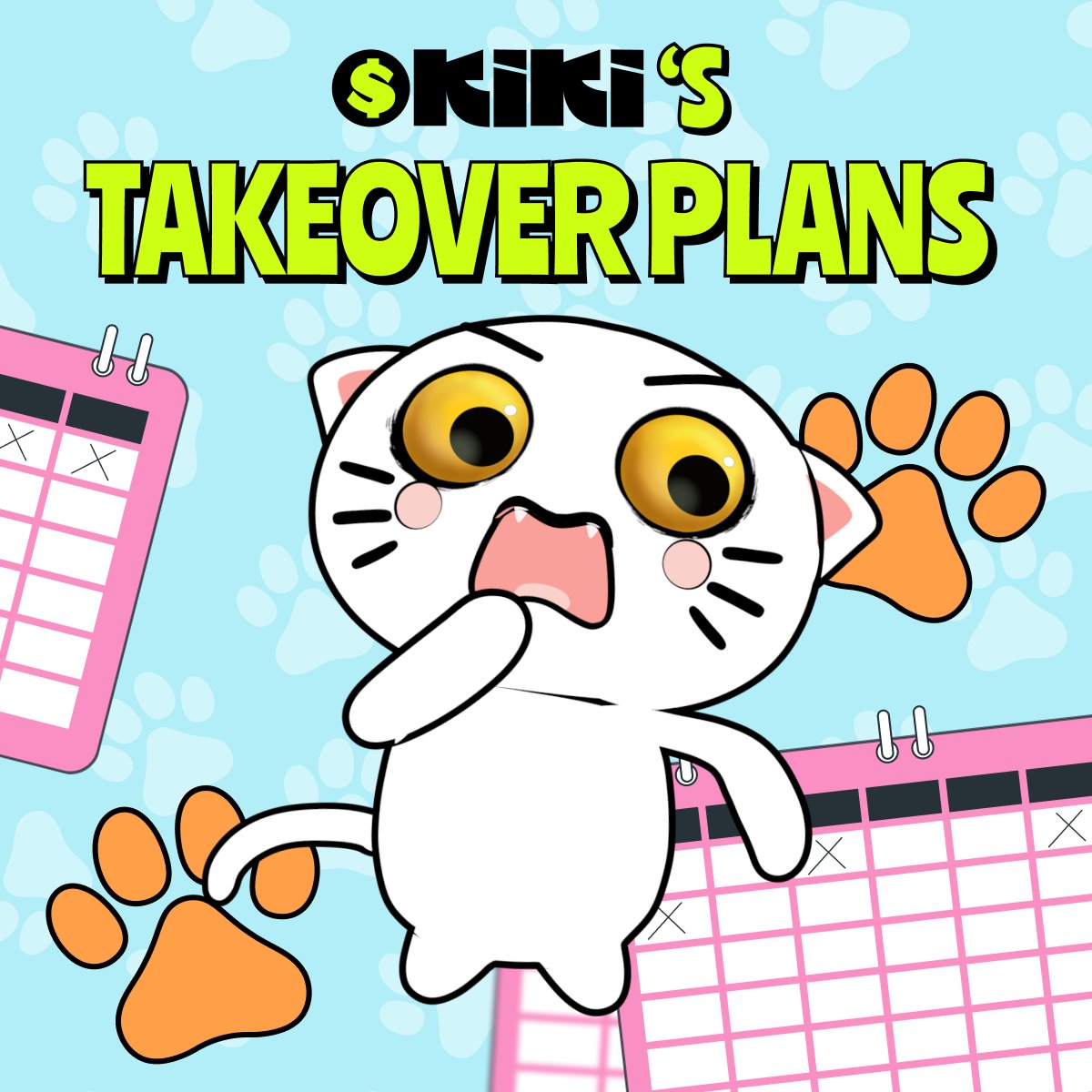 KIKIcatofficial's tweet photo. KiKi’s idea of a “bear market”? Cuddling up and planning the next takeover. 😼 https://t.co/UjXw9zygwj