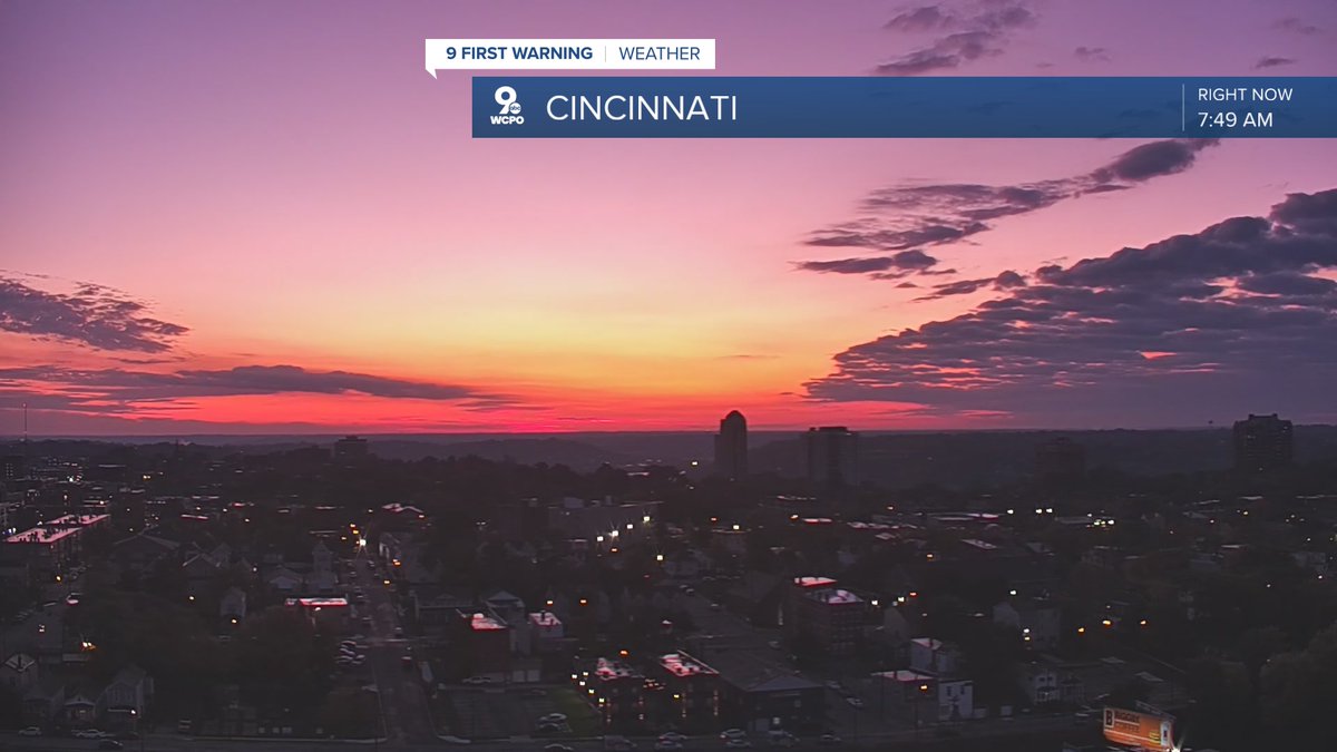 Look at that sunrise! Happy Halloween!
@wcpo #cincywx