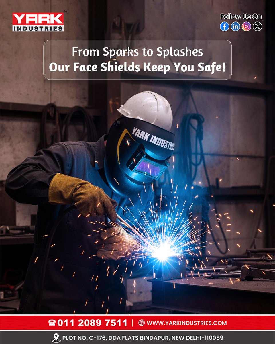 YarkIndustries's tweet image. Stay protected while you power through every job! 💪 Yark Face &amp;amp; Welding Shields deliver unbeatable safety and comfort because Yark Industries is there for you. 🛡️🔥

For more Information call us at : 01120897511

#YarkIndustries #FaceProtection #WeldingSafety