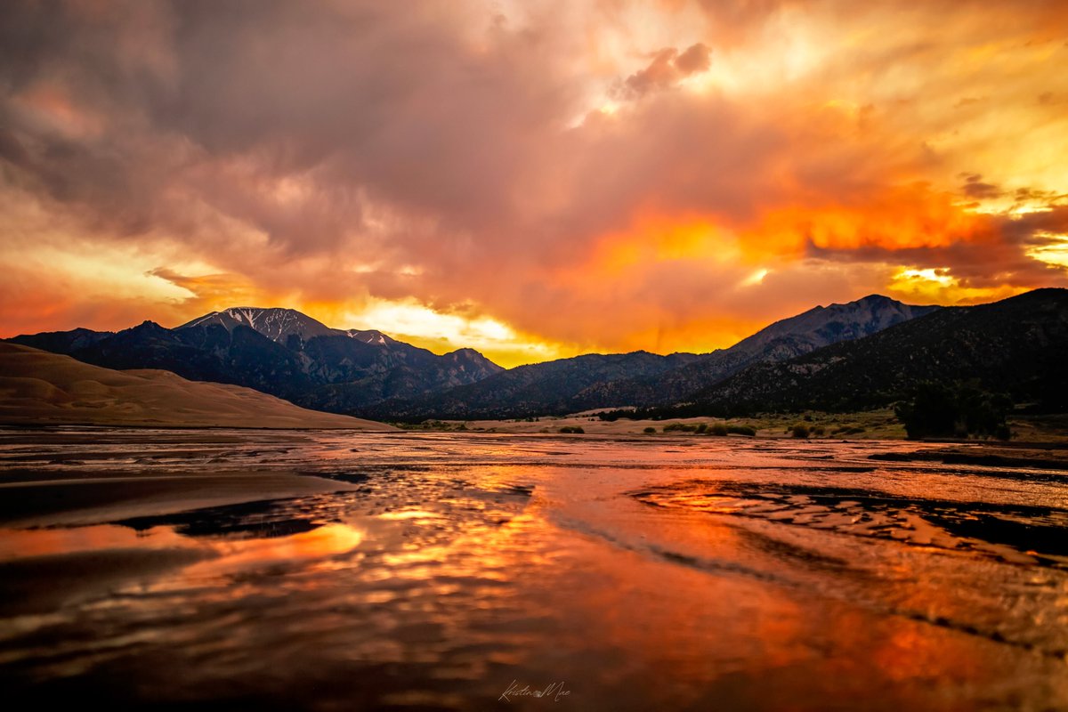 This is one of the most beautiful sunrises I've ever seen. I took this a couple years ago at Great Sand Dunes. The colors have been unmatched ever since.