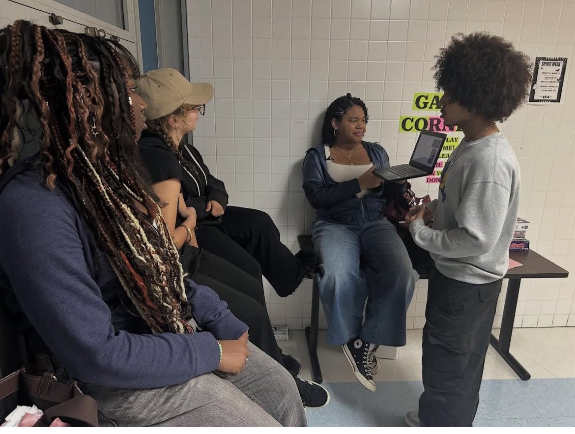 Friends help friend prep for PBATs. Congrats to Jaden A. who passed his Math PBAT yesterday, 10/30. He worked hard preparing with his teacher &amp; his friends gave him a little pre-presentation support! Seniors should see Jordan to sign-up asap. Cycle 2 dates will be available soon.