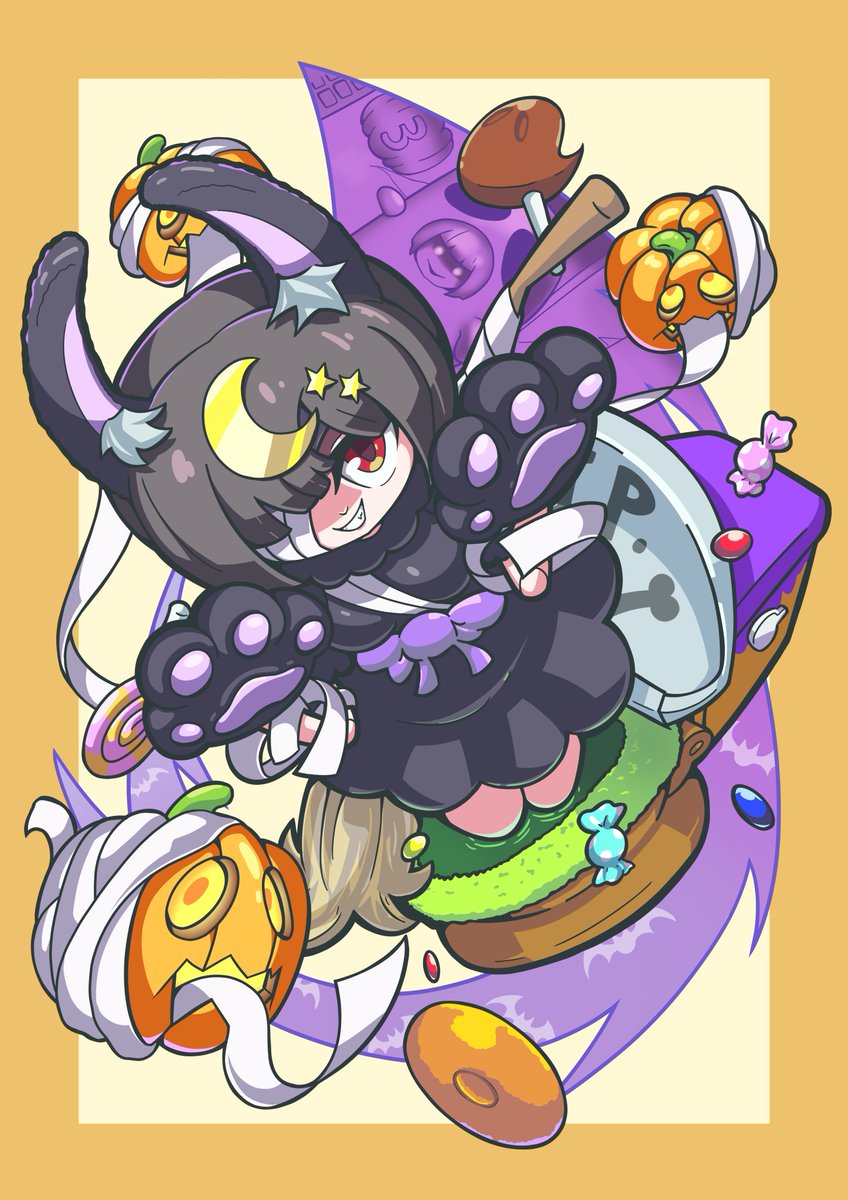 ハナちゃんのハロウィンコスチューム妄想
「イタズラは、水に流してくださ～い！」🎃
#ファイトリーグ