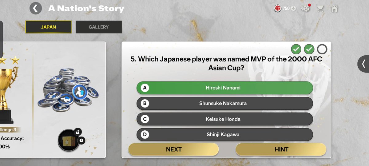 🚨EA has fixed Question 5 in the Japan Challenge Trivia!

Updated options are now live after the content update ✅

Check the new choices and correct answer in-game 👇🏻