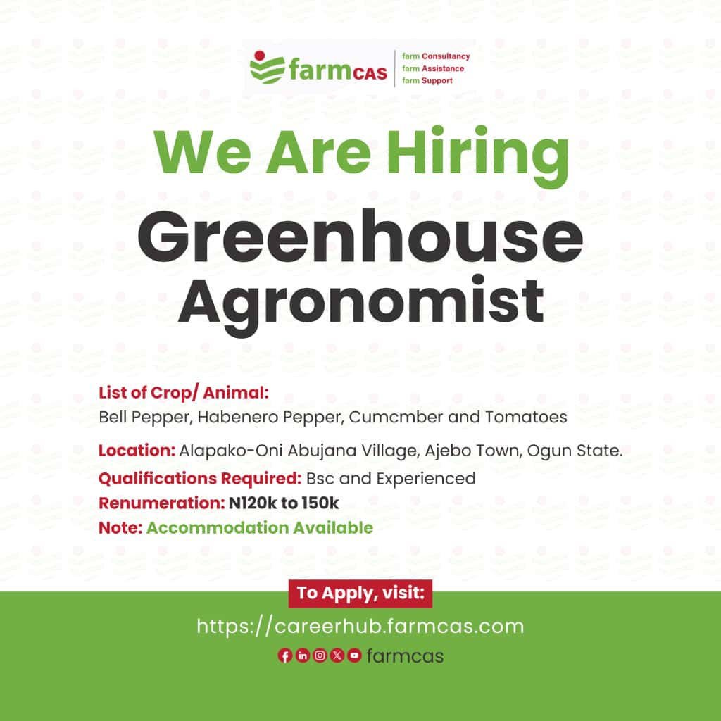 farm_cas's tweet image. 𝐖𝐞 𝐚𝐫𝐞 𝐡𝐢𝐫𝐢𝐧𝐠.

Visit lnkd.in/edw8zfVr to apply.

For direct notification about our latest job updates, you can join our community through this link: lnkd.in/eH8ERJ3t

Cheers.

#FarmCAS #AgricHR #humanresourcemanagement