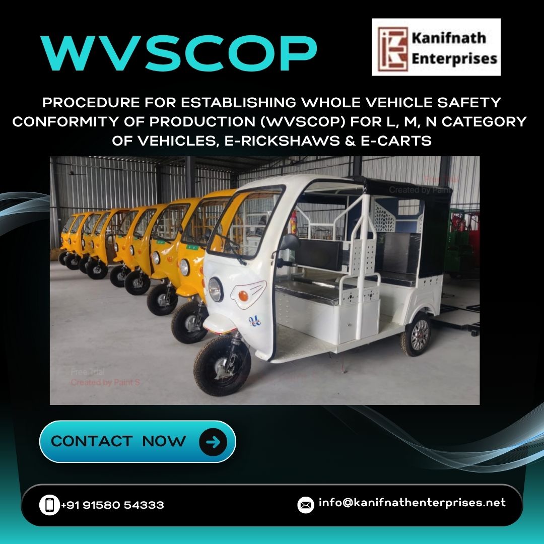 Procedure for Establishing Whole Vehicle Safety Conformity of Production (WVSCoP)