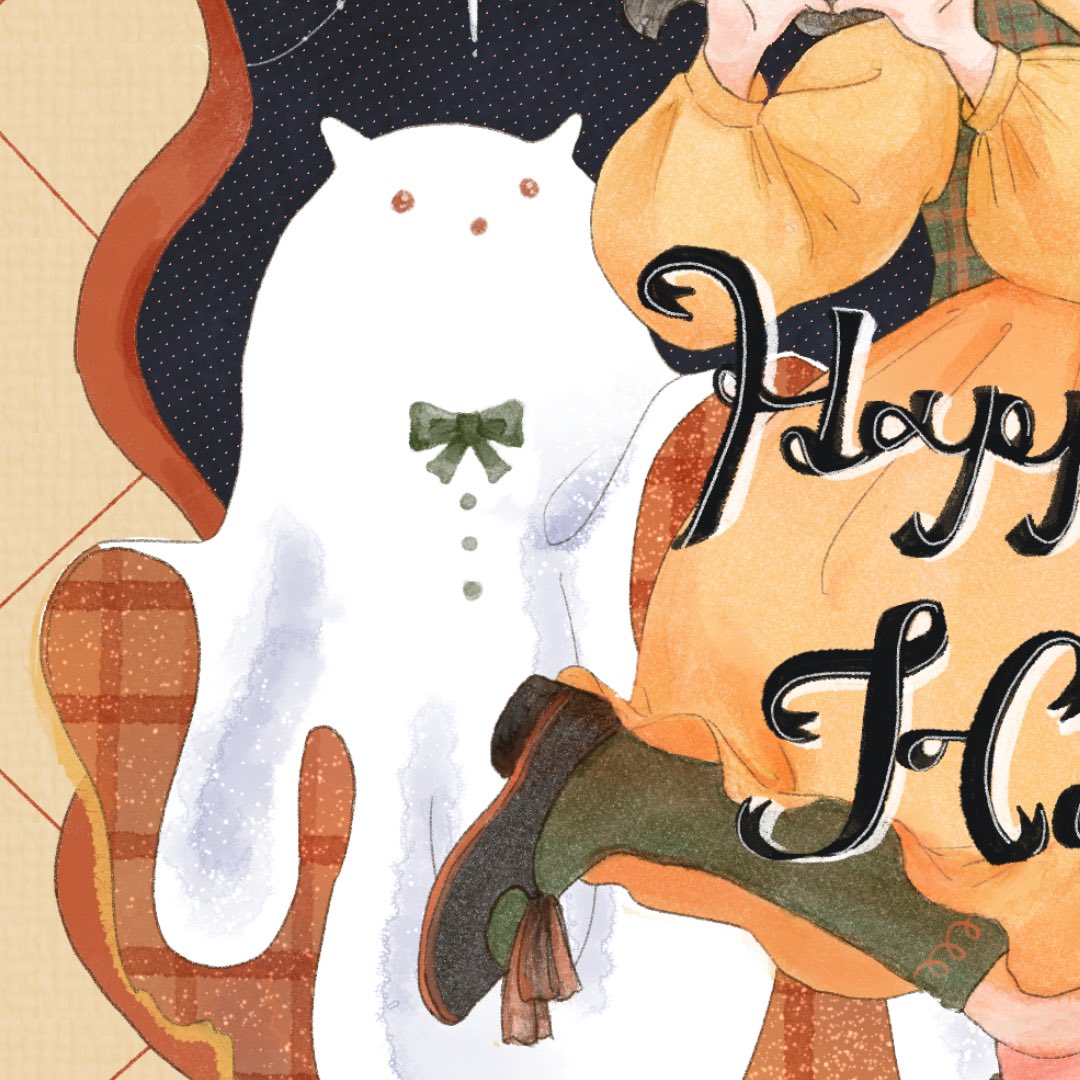 gureimeme's tweet photo. ハッピーハロウィン🎃
丸メガネと三つ編み大好き👓

#ハロウィンイラスト2025 https://t.co/GHI3Z3lKFq