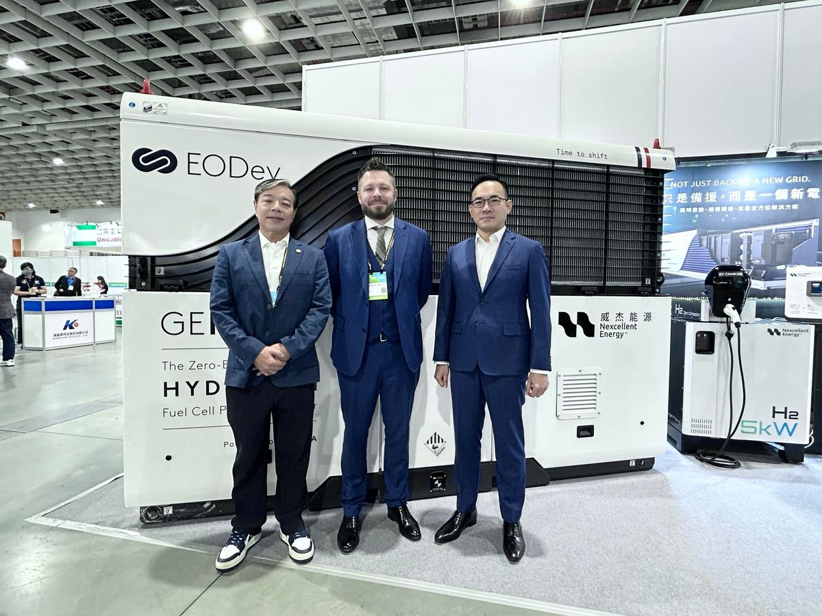 EODev (Energy Observer Developments) (@eodev_h2) on Twitter photo At the occasion of the #EnergyTaiwanNetZero trade show,  #NexcellentEnergy, exclusive #distributor of our flagship productsofficially announced, the signature of a franchise agreement for the assembly, distribution, and after-sales service of the GEH2🤝 At the occasion of the #EnergyTaiwanNetZero trade show,  #NexcellentEnergy, exclusive #distributor of our flagship productsofficially announced, the signature of a franchise agreement for the assembly, distribution, and after-sales service of the GEH2🤝