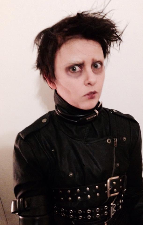 happy halloween and happy anniversary to the time I dressed up as Edward Scissorhands and it turned out a little *too* well