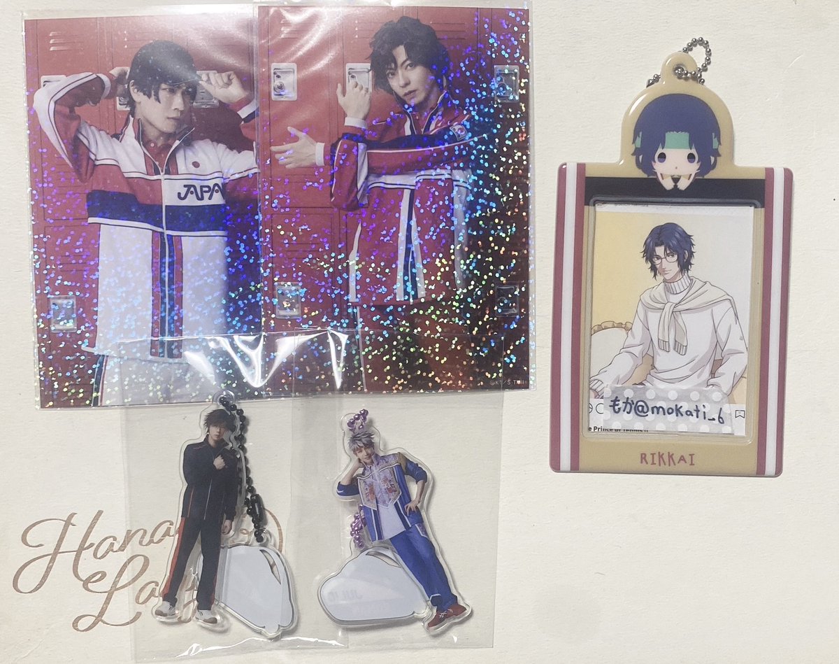 mokati_6's tweet photo. 【交換】ミュージカル 新テニスの王子様 新テニミュ フィフステ ランブロ アクキー

譲)画像参照

求)幸村or定価(＋送料)

アクキーは単体のみ求めております。
11/15東京凱旋公演手渡しも可能です。お気軽にお声掛けください。よろしくお願い致します。 https://t.co/q0zhx0qXwd