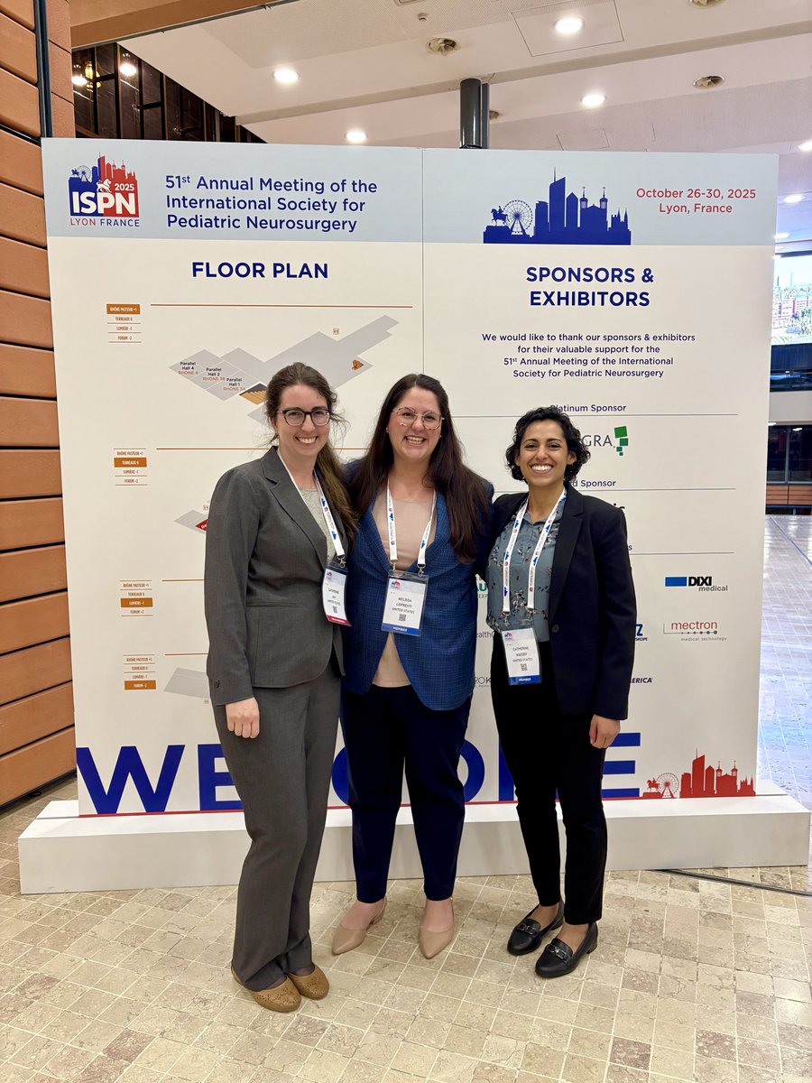 MALoPrestiMDMPH's tweet photo. Had a wonderful time @ISPNeurosurgery #ISPN2025 in Lyon, France! 🇫🇷 Enjoyed sharing our research 🔬, learning from peers 📚, and expanding our network of friends and colleagues 🌏👯♀️! #neurosurgery #pediatrics @URNeurosurgery @URNeuroscience @UofR @URMed_GCH https://t.co/NIXYKTuclK