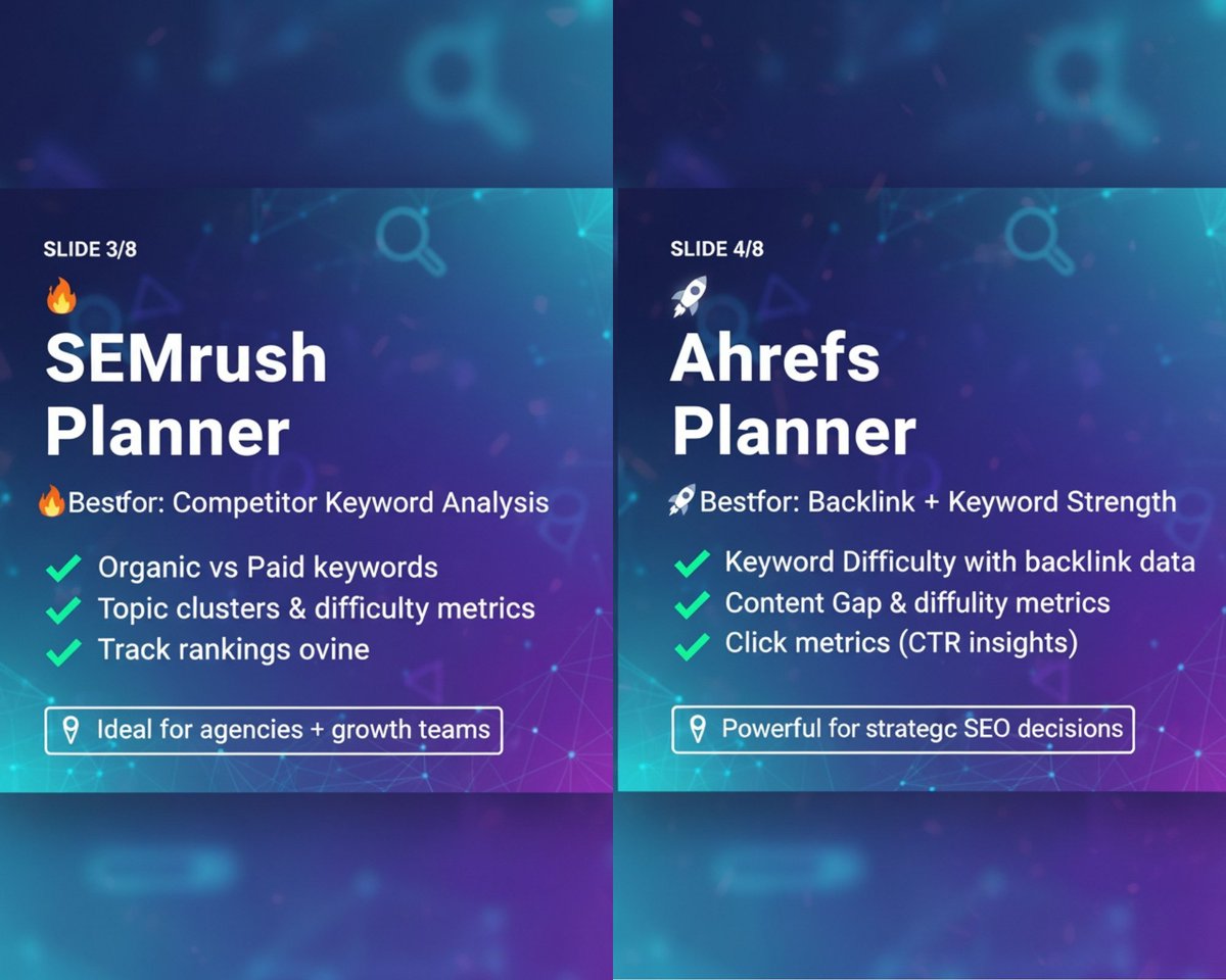 lejhro's tweet image. 𝐖𝐚𝐧𝐭 𝐓𝐨 𝐑𝐚𝐧𝐤 𝐇𝐢𝐠𝐡𝐞𝐫 𝐎𝐧 𝐆𝐨𝐨𝐠𝐥𝐞? 🔍 These 𝐊𝐞𝐲𝐰𝐨𝐫𝐝 𝐓𝐨𝐨𝐥𝐬 are your growth advantage! 
#SEO #KeywordResearch #DigitalMarketing #SearchEngineOptimization #Lejhro #MarketingTools #ContentStrategy #BusinessGrowth