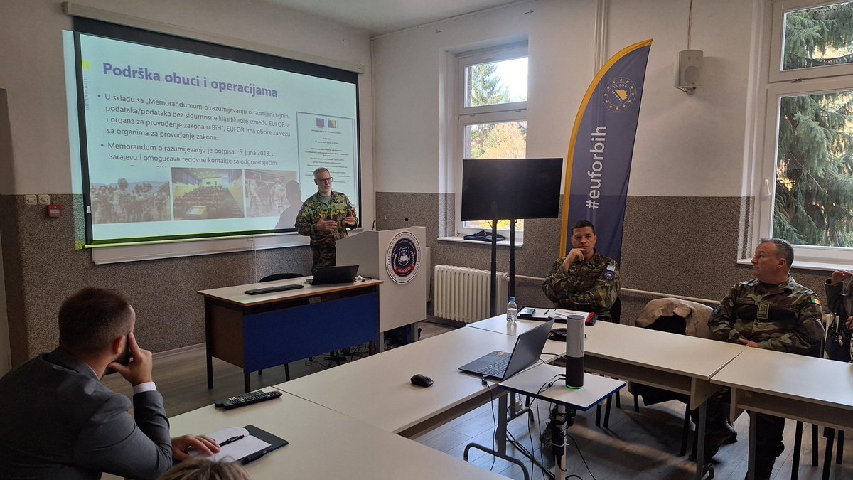 euforbih's tweet photo. 🇪🇺EUFOR Builds Bridges with Youth in Sarajevo🇧🇦
EUFOR’s communication team continues building strong ties with young people across BiH, offering them the chance to learn first-hand about the mission and objectives of Operation Althea.
ℹ️https://t.co/gV1qMmYl7J
#EUFORBiH #EUFORYOU https://t.co/pBwfvmL0pN
