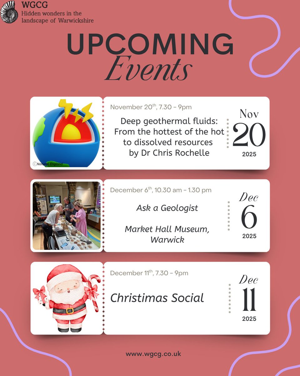 #Geologyevents #geologytalks #warwickshiregeology #AskAGeologist #ChristmasRocks