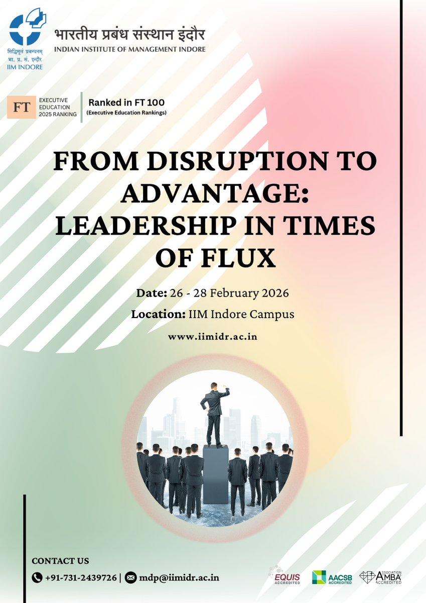 IIM Indore Executive Education tweet media