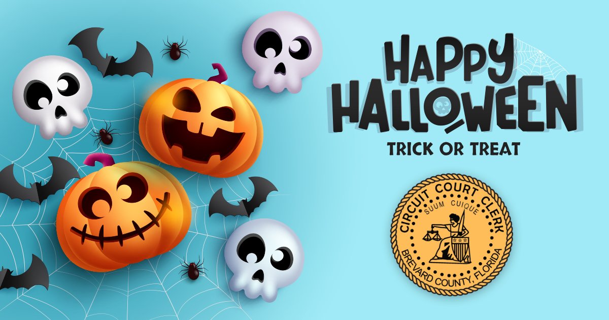 Happy Halloween from the Brevard Clerk of Court &amp; Comptroller!

We hope you have a happy, safe, and spooky night.

#FLClerks