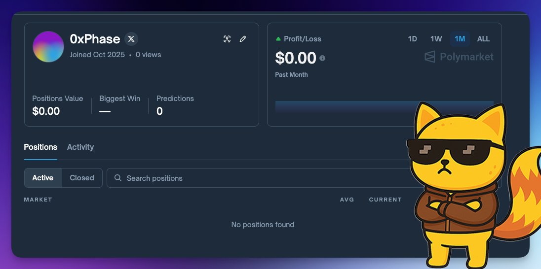 0xPhase's tweet image. yooo
hope your Friday are going well

just connected my X and officially registered on @Polymarket

the new trading arc begins today and it already feels different, that time I hope to make some nice gains. Heading to make my first deposit 

too many juicy markets ngl, especially…
