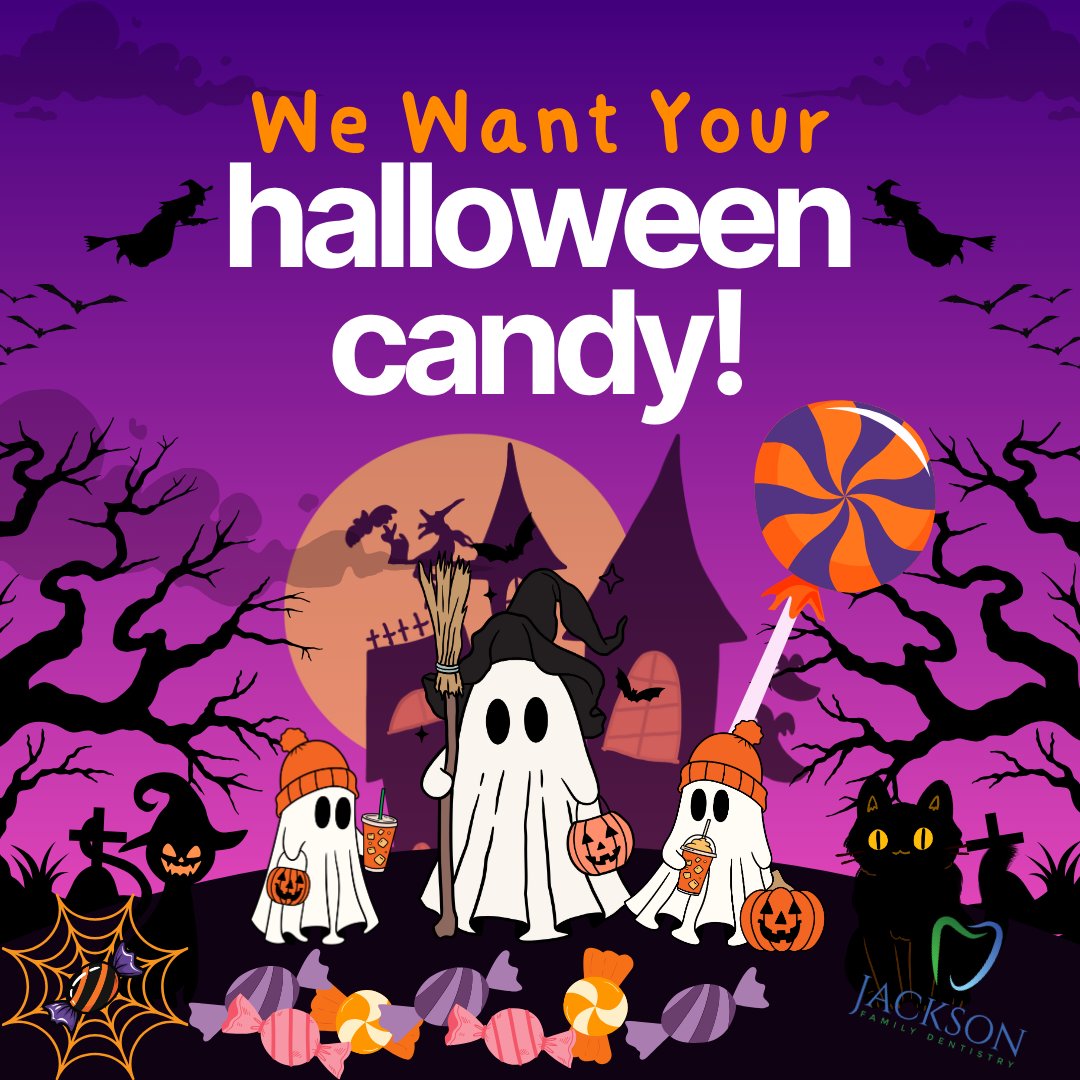 🎃 Got leftover Halloween candy? Don’t let it haunt your pantry—donate it to our troops!
Jackson Family Dentistry is collecting candy through Nov 10.
Let’s make sweet smiles for our soldiers! 🍬
#CandyForTheTroops #SupportOurTroops #DownersGroveCares
