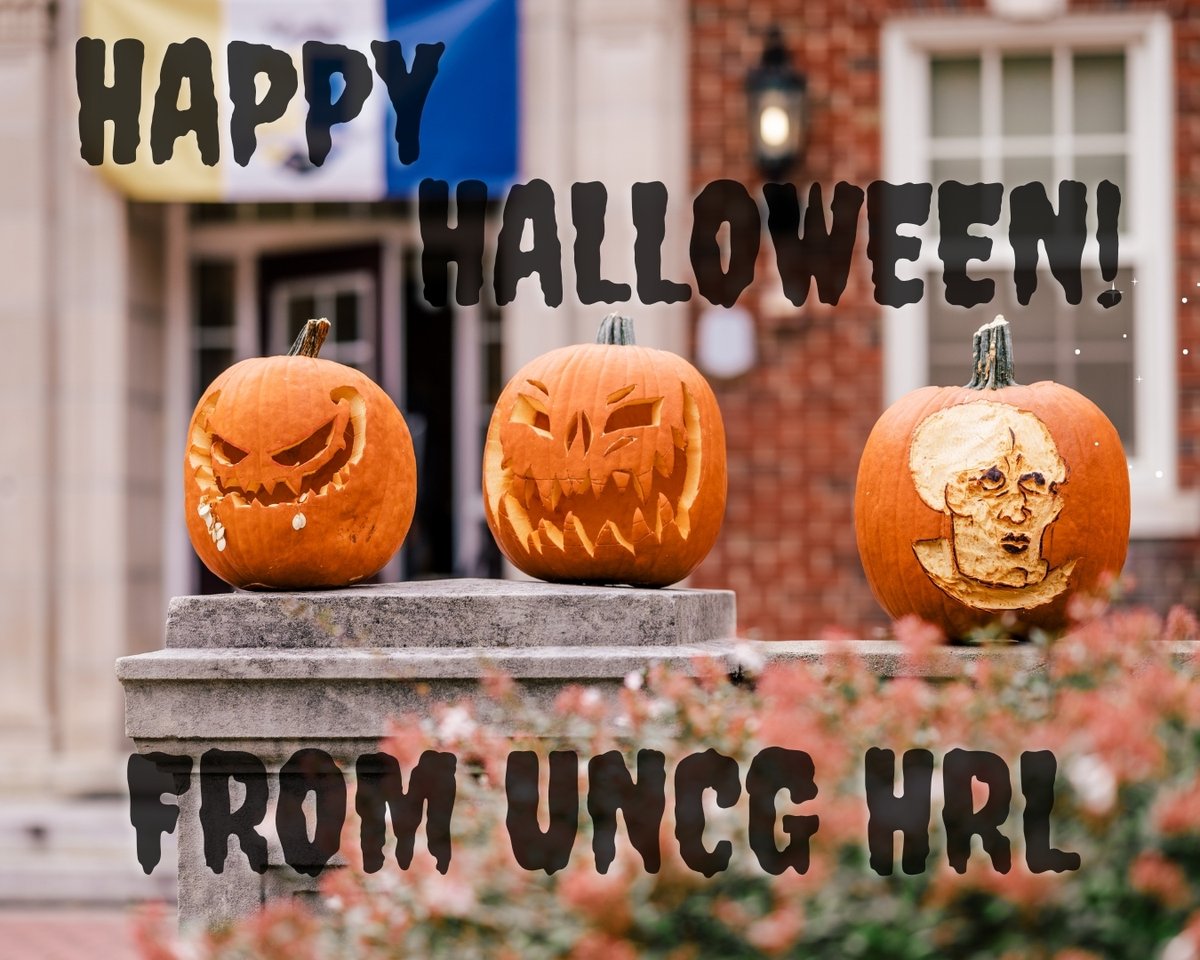 🎃 Happy Halloween, Spartans! 👻
Your HRL family wishes you a safe, spooky, and fun-filled night! 🕸️
#UNCG #UNCGHRL #SpartanSpirit #HappyHalloween 💙💛