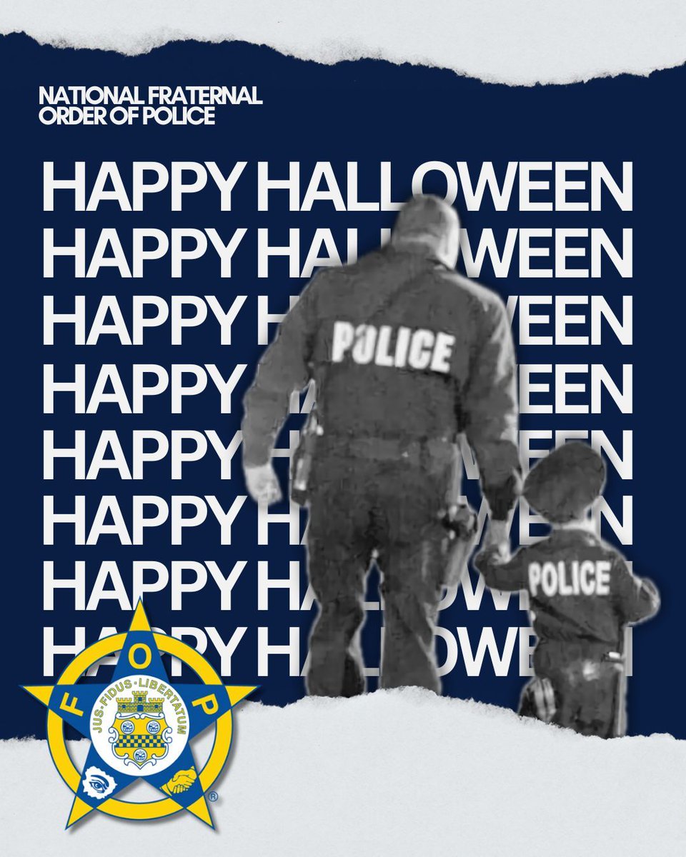 🎃 Happy Halloween from the FOP! 👮👻

As our communities get ready for a night of costumes, candy, and fun, the men and women of the Fraternal Order of Police are out keeping everyone safe. Whether you’re handing out treats, taking the kids trick-or-treating, or attending local