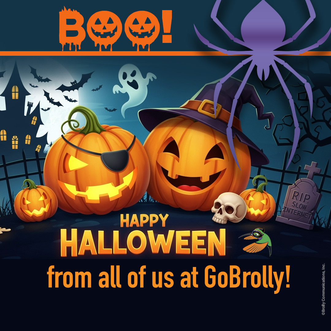 GoBrolly's tweet photo. Stay safe out there this weekend. #GoBrolly #Halloween2025 #RIPSlowInternet https://t.co/ngvBMnTZrs