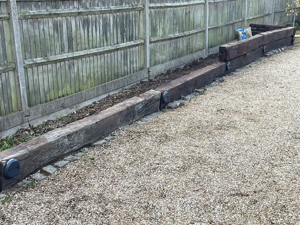 Making a driveway welcoming whilst not having cables everywhere - another outside job that would have been nicer if it hadnt  been raining!!  Kudos to Brody and Lloyd for just getting on with it though!!!