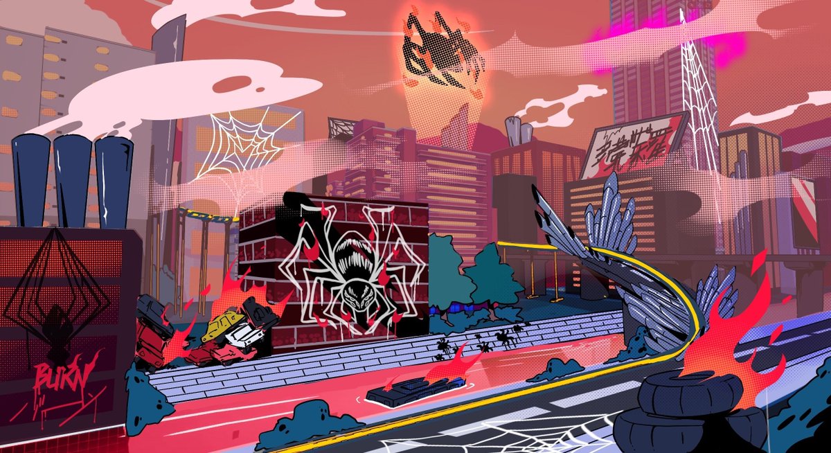 joining in on those Halloween vibes by sharing this WIP of a level in Denshattack! 🎃