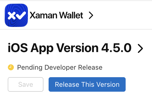 WietseWind's tweet photo. Apple and Google approved @XamanWallet 4.5.0. Staged rollout starts next week :)

Changes: https://t.co/VPylaY7Oyw https://t.co/sLntcHcfa1