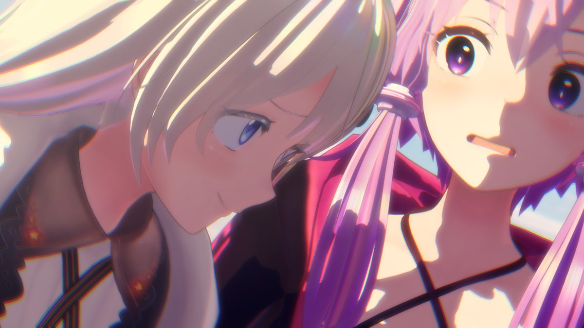 上目遣いに覗き込んで先輩をドキッとさせる後輩