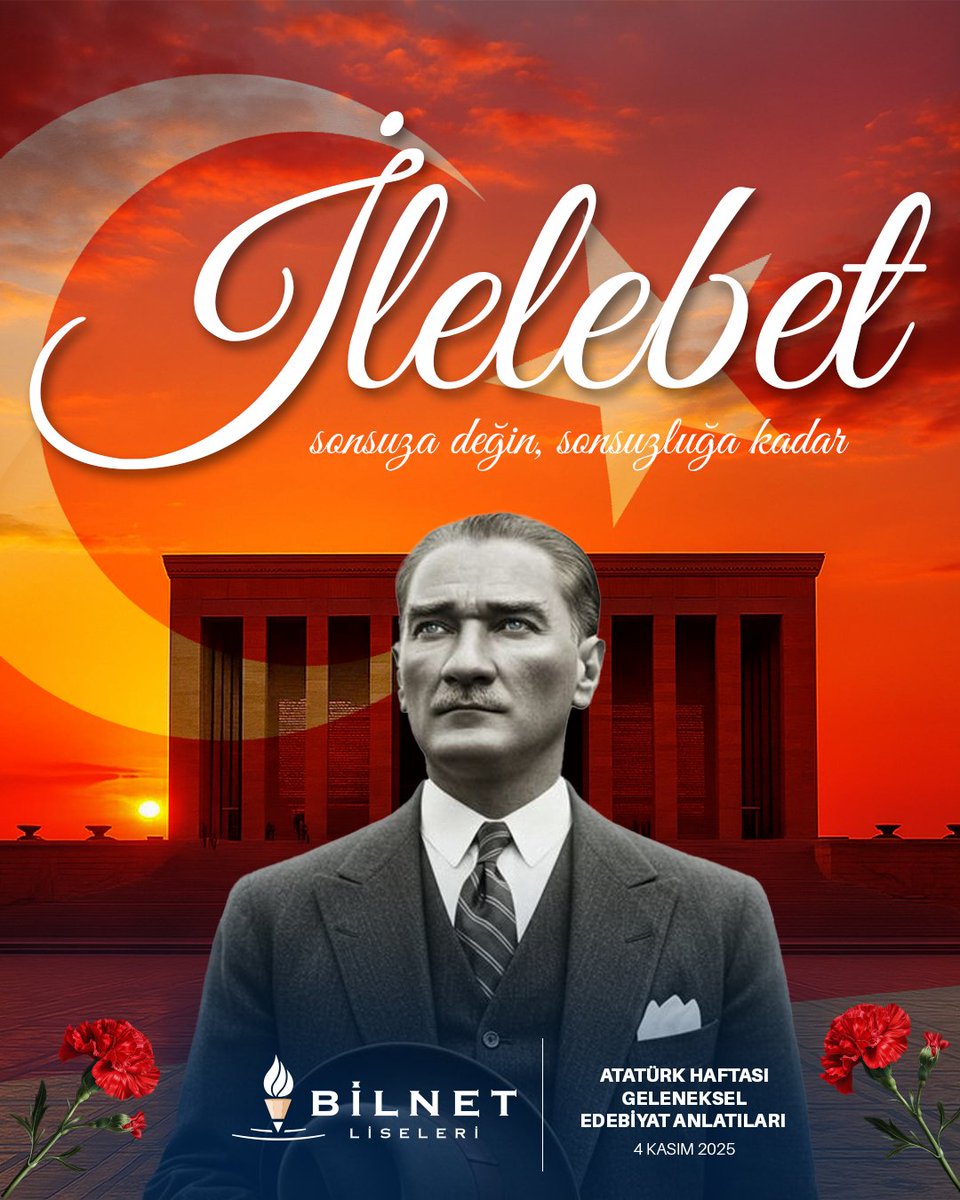 Atatürk Haftası kapsamında hazırladığımız ve Ulu Önder Mustafa Kemal Atatürk’ün yaşamını, anılarını ve düşüncelerini dile getireceğimiz “İlelebet” adlı Geleneksel Edebiyat Anlatıları, tüm lise kampüslerimizde gerçekleşecektir.

#BilnetOkulları #AtatürkHaftası