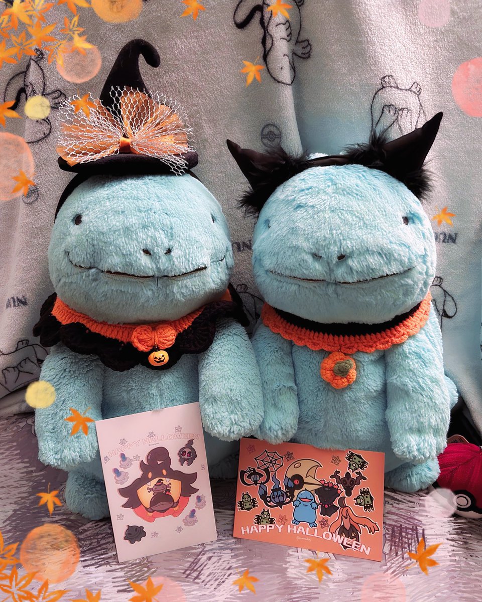 ほうじ茶さん<a href="/nunutododo/">ほうじ茶</a> から素敵なハロウィンカードが届きました🎃💌✨
デザインも作画も可愛いくて、11月いっぱいは飾らせていただきますだぬღ˙𐃷 ˙ற💕