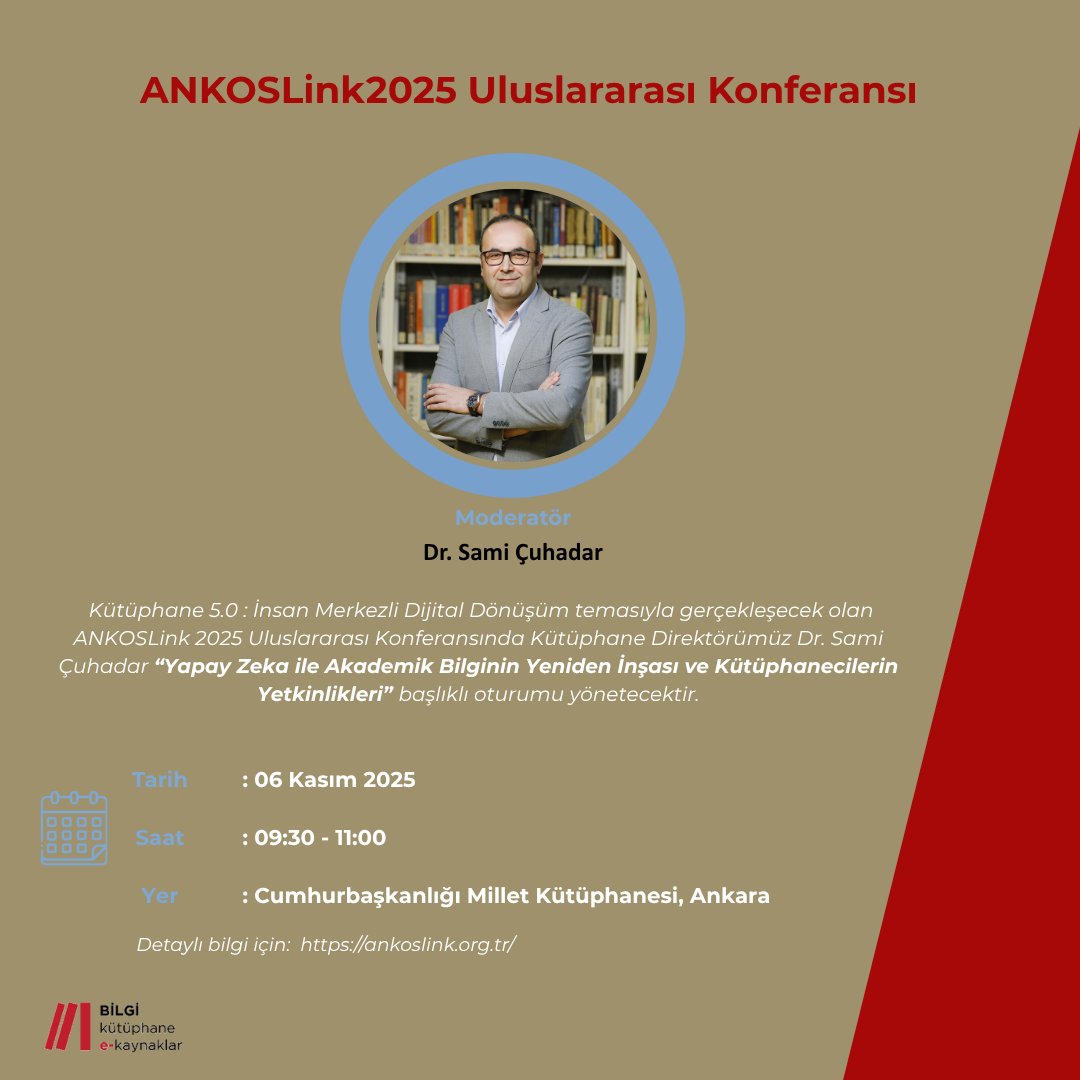 BILGI_Library's tweet image. Detaylı bilgi için/ For more information: ankoslink.org.tr

@Sami_Cuhadar
