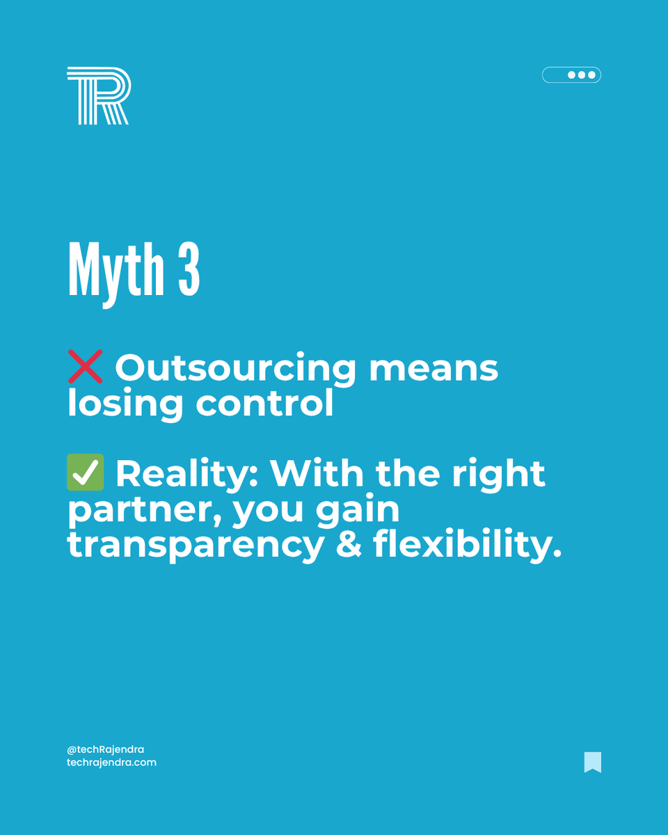 Tech_Rajendra's tweet image. 💡 Top 5 Custom Software Myths — Busted!

Expensive? Slow? Only for big companies? Think again.

Custom software saves costs, scales efficiently &amp;amp; fits YOUR business needs.

#CustomSoftware #MythBusted #TechRajendra #SmartSolutions #BusinessGrowth #DigitalTransformation #Software