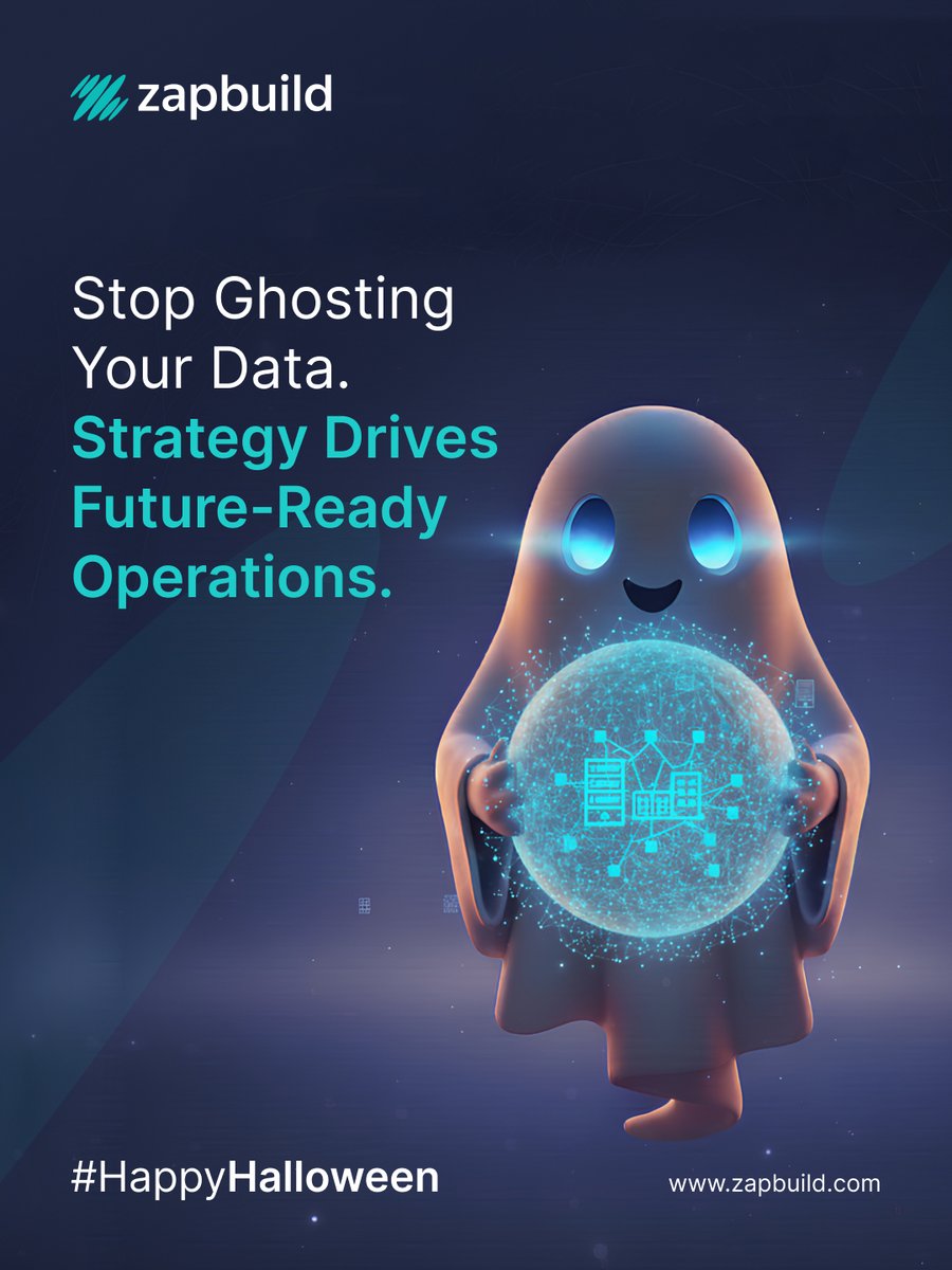 Zapbuild's tweet photo. Stop ghosting your data! 👻

Turn hidden insights into proactive intelligence for Future-Ready Operations. Lead with intelligence, not guesswork. 

👉 https://t.co/lNi1ZLb8EE 
#DigitalTransformation #OperationalExcellence #DataStrategy #Zapbuild https://t.co/bsFSwtrFP7